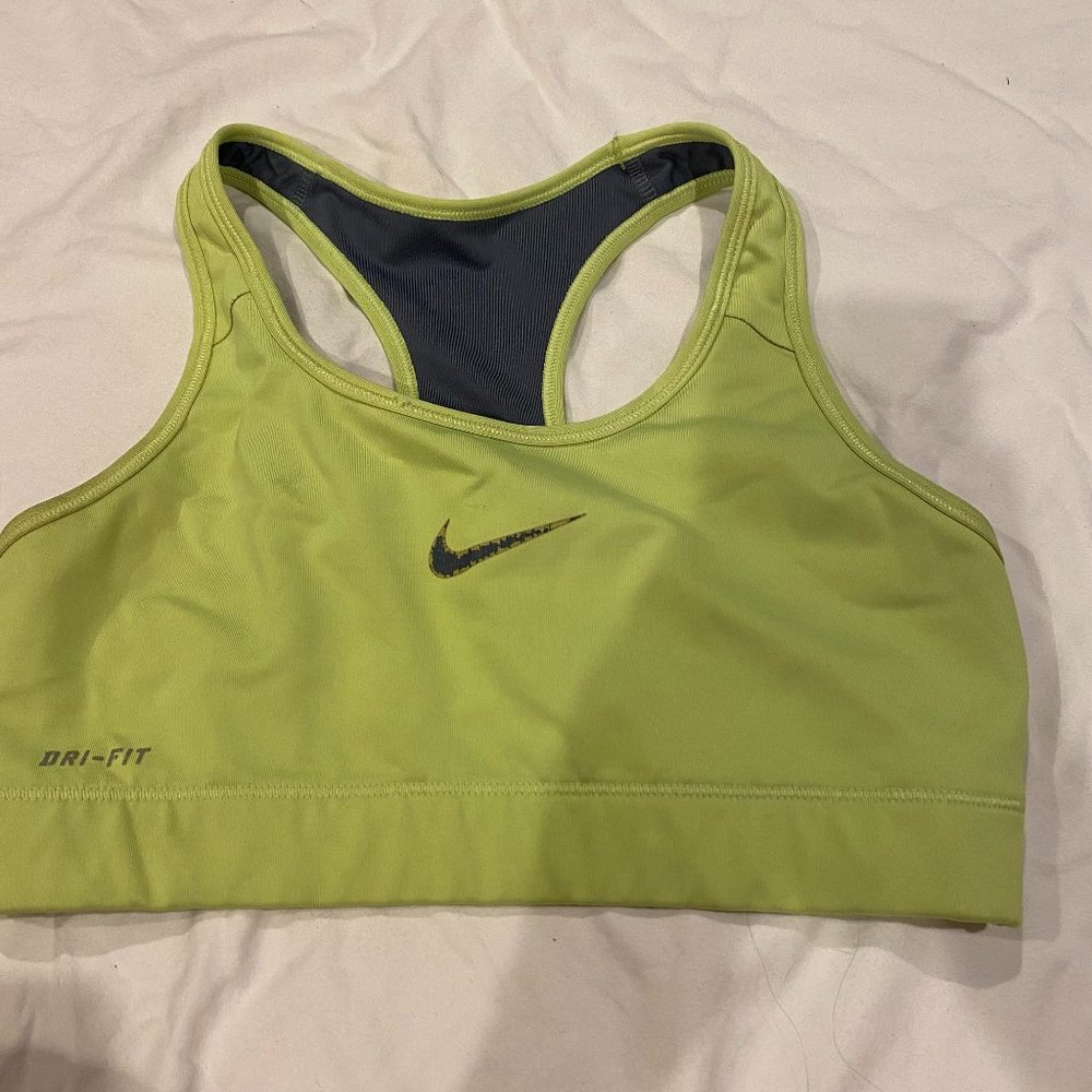 Nike Dri-Fit Neon Yellow Sports Bra
